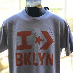 CONVERSE I LOVE BROOKLYN CREW SHORT SLEEVE COTTON TEE SHIRT
